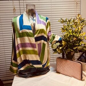 Colorful Geometric Blouse